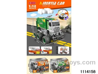 Crash sound and light refuse collection vehicle