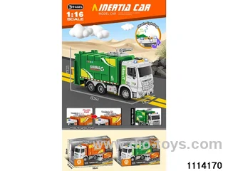 Crash sound and light refuse collection vehicle