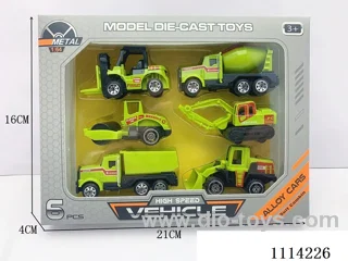 1:64 sliding alloy car 6PCS