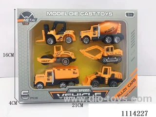 1:64 sliding alloy car 6PCS