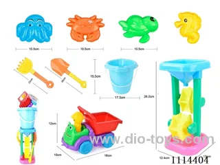 Beach bucket 9-piece set