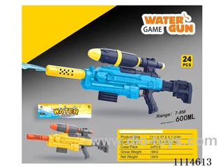 water gun Range 7-8 meters, capacity 600ML