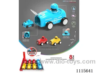 Inertial pressure ejector car