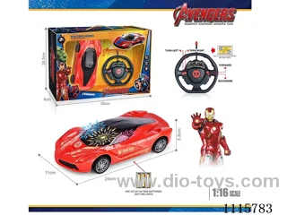 27MHz 1:16 4ch rc car with 3D light not included battery