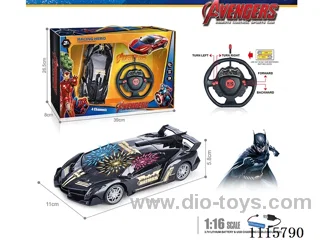 27MHz 1:16 4ch rc car with 3D light included battery