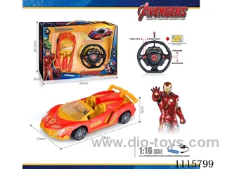 27MHz 1:16 4ch rc car with light not included battery