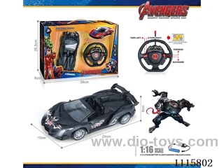 27MHz 1:16 4ch rc car with light not included battery