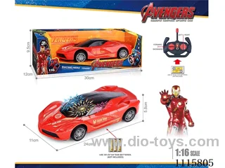 27MHz 1:16 4ch rc car with 3D light not included battery