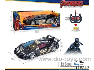 27MHz 1:16 4ch rc car with 3D light included battery