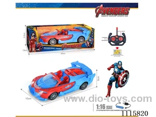 27MHz 1:16 4ch rc car with light included battery