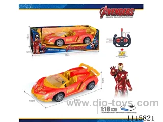27MHz 1:16 4ch rc car with light included battery