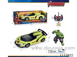 27MHz 1:16 4ch rc car with light included battery