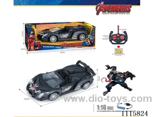 27MHz 1:16 4ch rc car with light included battery