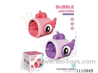 Unicorn electric bubble machine