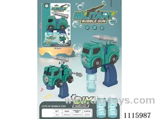 Electric DIY disassembly - Military car bubble gun