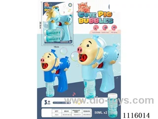 Piglet bubble gun dark blue, light blue mixed