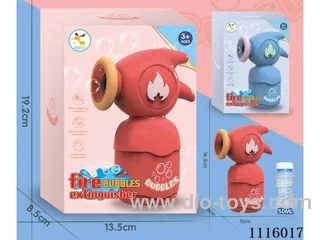 Second generation electric fire extinguisher bubble machine