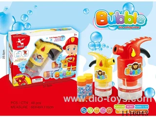 Fire extinguisher bubble gun red and yellow mixed