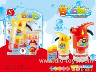 Fire extinguisher bubble gun red and yellow mixed