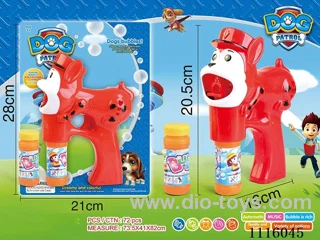 Barking team dog bubble gun red and blue mixed