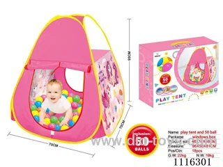 Cartoon Unicorn tent with 50 5.5CM ocean balls