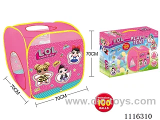 Surprise Doll Playhouse with 100 5.5CM ocean balls