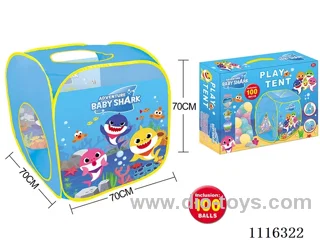 Baby Shark Playhouse with 100 5.5CM ocean balls