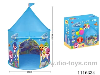 Baby Shark tent with 25 5.5CM ocean balls