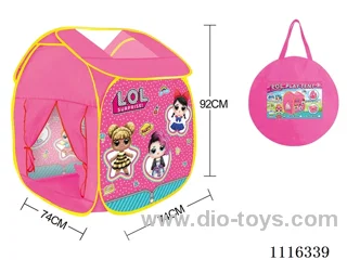 Surprise doll play tent