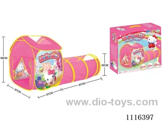 2-in-1 KT Cat Game House composite tunnel crawler