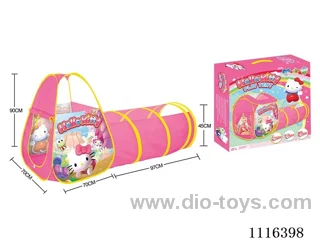 2-in-1 KT cat tent compound tunnel crawler