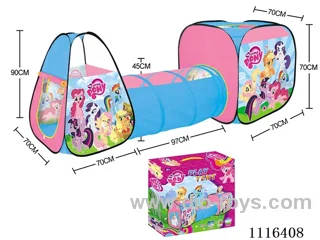 Three-in-one pony Polly tent compound tunnel climbing tube game house