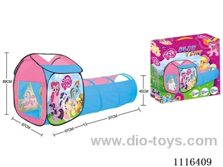 Two-in-one Pony Polly game house combination tunnel crawler