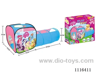 Two-in-one Pony Polly game house combination tunnel crawler