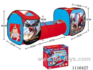 Three-in-one Spider-Man playhouse compound Tunnel crawler tent