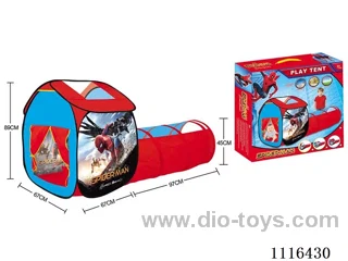 Two-in-one Spider-Man playhouse composite tunnel crawler