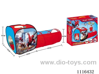 Two-in-one Spider-Man playhouse composite tunnel crawler