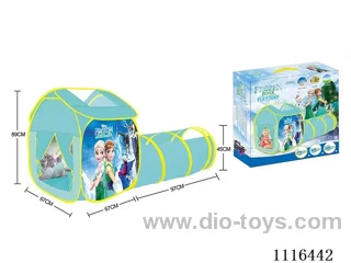 Two-in-one Frozen Playhouse combination tunnel crawler