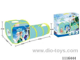 Two-in-one Frozen Playhouse combination tunnel crawler