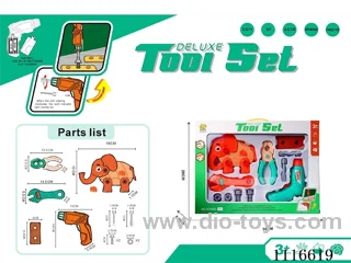 Electric drill tool + Disassembling dinosaur set (Electric drill 2X1.5V not included)
