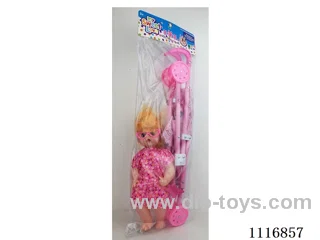 55CM plastic trolley with 16 inch curved foot doll