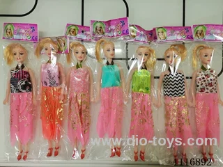 11 "Empty Barbie doll length (multiple mixed)