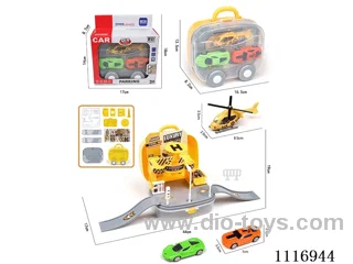 Storage parking lot (1AB aircraft +2 sliding simulation AB sports car)（random mixed）