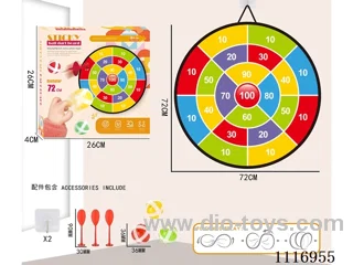 72CM collapsible sticky ball target +3 balls +3 darts