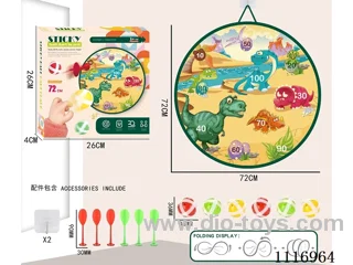 72CM collapsible sticky ball target +6 balls +6 darts