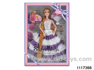 11.5 inch 9 jointed doll set