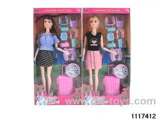 11.5 inch 12 jointed doll set