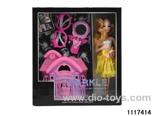 11.5 inch 9 jointed doll set