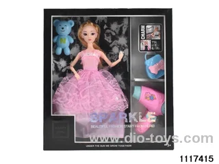 11.5 inch 9 jointed doll set