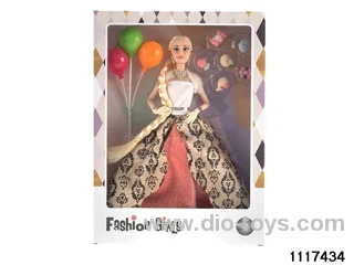 11.5 inch 9 jointed doll set